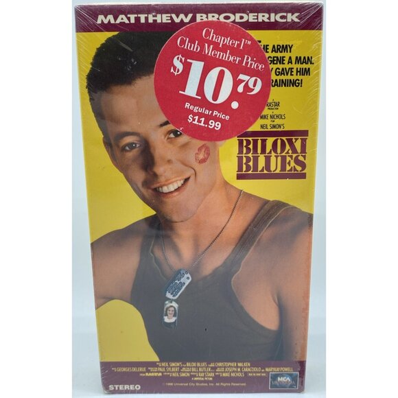 Biloxi Blues (VHS, 1996) Matthew Broderick Sealed Alliance Universal Watermarks - Picture 2 of 12